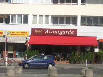 The Avantgarde cafe right next to...