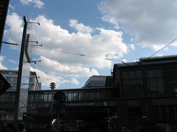 Beautiful sky over Friedrichstraße