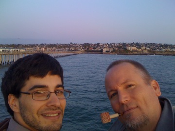 With Phil Skaller at Ocean Beach
