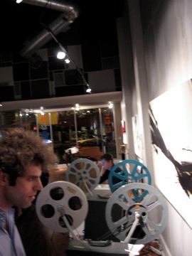 Film artist Allen Glass, video artist Joachim Goßmann